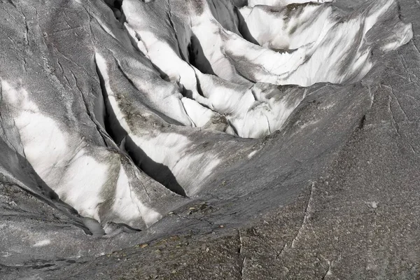 Crevasses Aletsch Glacier Valais Switzerland Europe — Stok fotoğraf