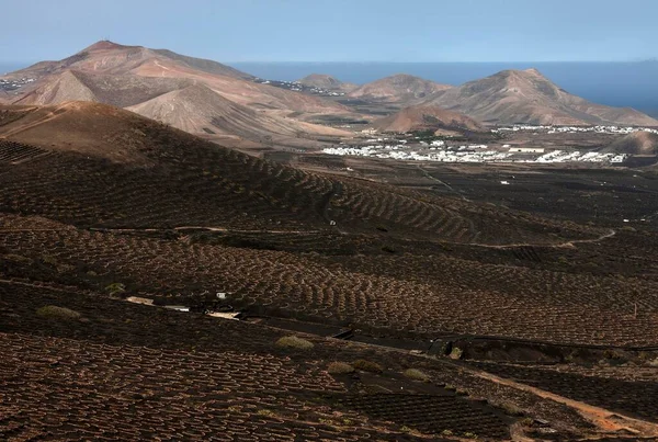 View Montaa Guardilama Range South Wine Growing Region Geria Villages — Φωτογραφία Αρχείου