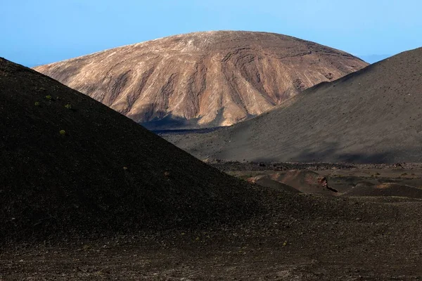 Paisaje Volcánico Montañas Del Fuego Volcanes Parque Nacional Timanfaya Lanzarote — Foto de Stock