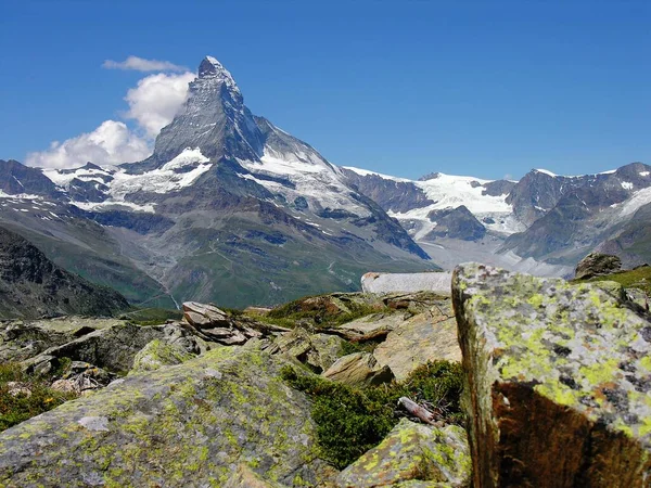 Matterhorn Perto Zermatt Valais Suíça Europa — Fotografia de Stock