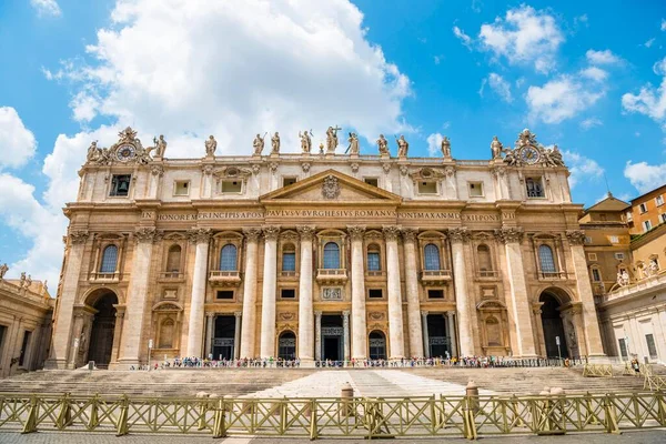 Peter Basilica Peter Square Vatican City Vatican Rome Lazio Italy — Zdjęcie stockowe