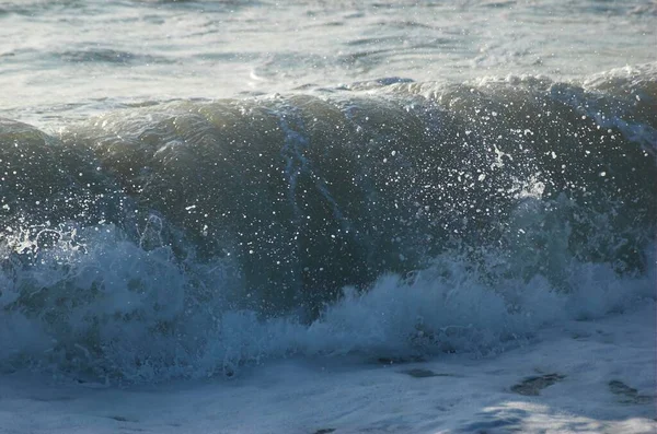 Wave Breaking Beach North Sea Denmark Europe — Stock Fotó