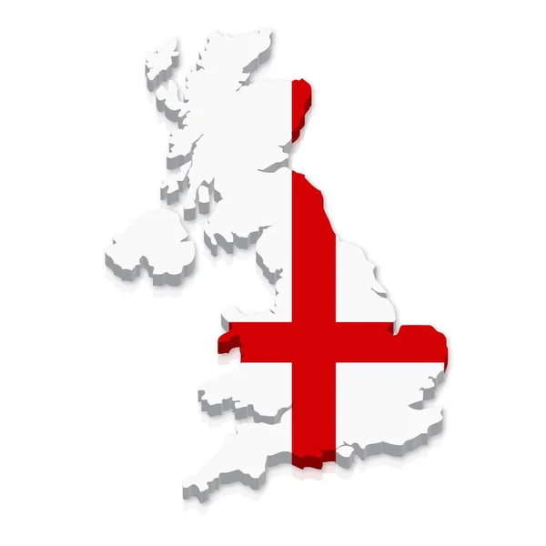 Outline Flag England — 스톡 사진