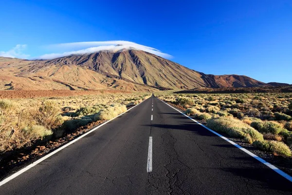 Road Volcano Mount Teide Teide National Park Canary Islands Tenerife — Foto de Stock