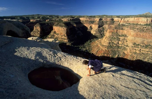Natural Bridge Rattlesnake Canyon Mcinnis Canyons National Conservation Area Grand — Stockfoto