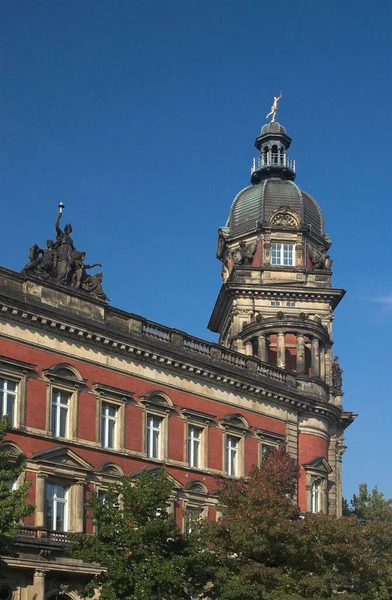 Building Old Post Head Office Hamburg Germany Europe — Zdjęcie stockowe