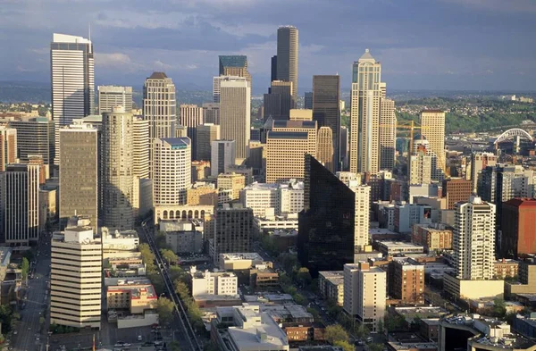 Skyline Seattle Washington State Usa North America — Fotografia de Stock