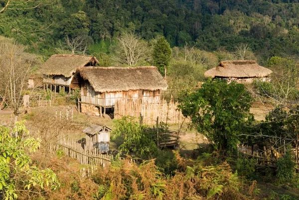 Деревня Раванг Национальном Парке Фон Кан Рази Штат Качин Мьянма — стоковое фото