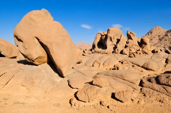 Гранитные Валуны Горах Хоггар Ахаггар Вилайя Таманрассет Алжир Сахара Северная — стоковое фото