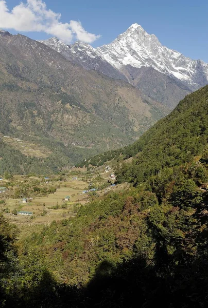 Dudh Koshi Valley Solukhumbu Khumbu Região Monte Everest Nepal Ásia — Fotografia de Stock