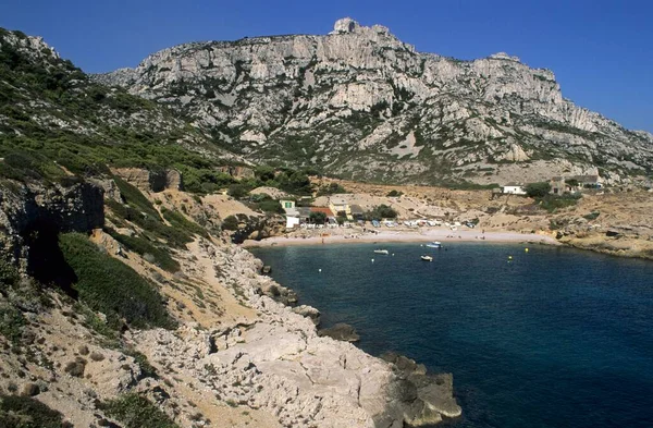 Calanque Marseilleveyre Provence Franciaország Európa — Stock Fotó