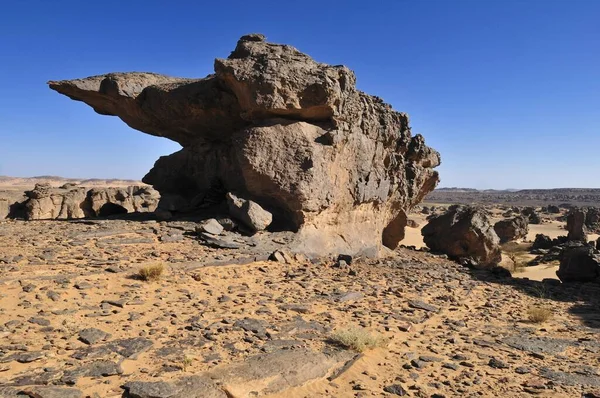 Pískovcová Skalní Formace Tasset Plateau Tassili Ajjer National Park Unesco — Stock fotografie