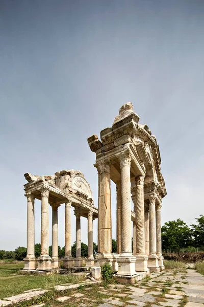 Tetrapylon Main Entrance Temple Aphrodite Aphrodisias — Fotografia de Stock