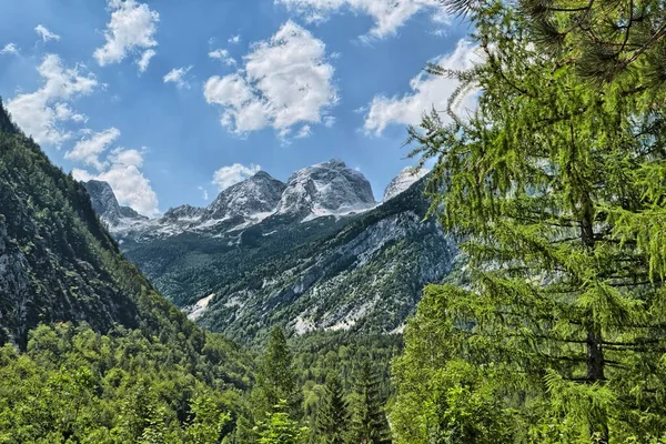 Prisojnik Mountain 2547M Valley Triglav National Park Zapodnem Slovenia Europe — Stockfoto