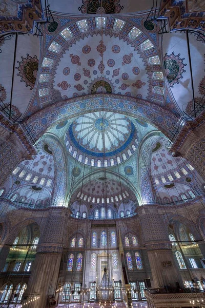 Interior View Blue Mosque Sultanahmet Istanbul Turkey Asia — Photo