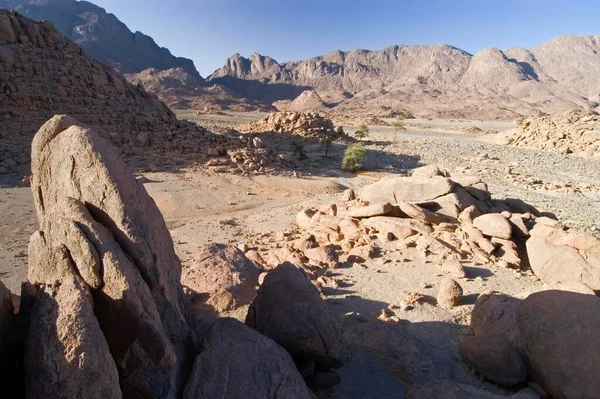 Valleys Mountains Jebel Uweinat Jabal Awaynat Libya Africa — Stockfoto