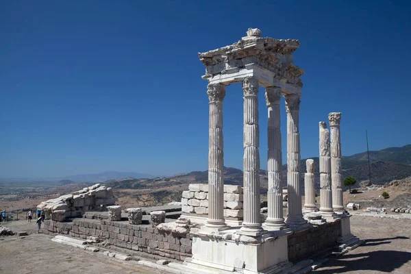 Trajan Tapınağı Bergama Zmir Türkiye Asya — Stok fotoğraf