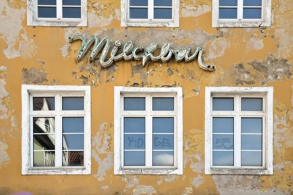 Milchbar Milk Bar Gdr Times Stralsund — Stock Photo, Image