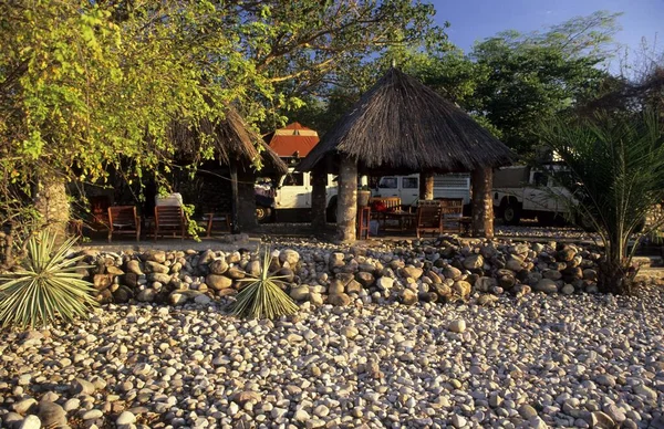 Safari camp at Lake Tanganyika