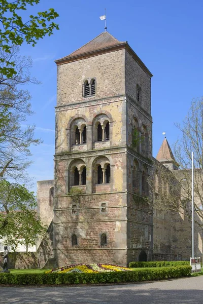 Catharine Tower Bell Tower 12Th Century Back Ruined Abbey Hersfeld — Stock fotografie
