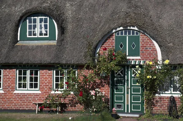 Entrance Typical Old House Soendo Fanoe Island Denmark Europe — Stock Photo, Image