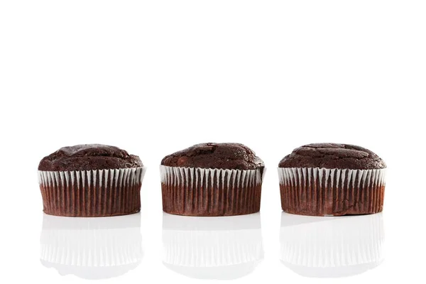 Chocolate Muffins Close View — 스톡 사진