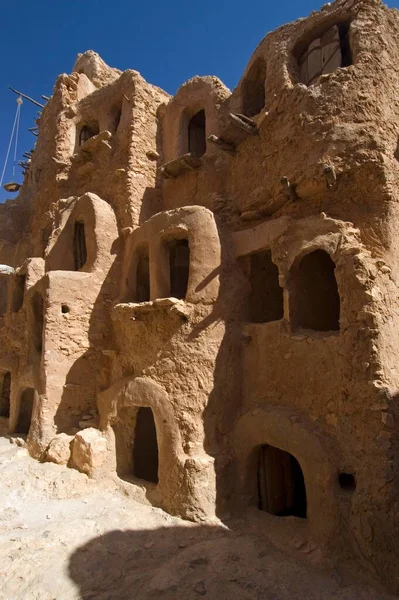 Storage Rooms Ghorfas Nalut Nafusah Mountains Libya Africa — Stock Fotó