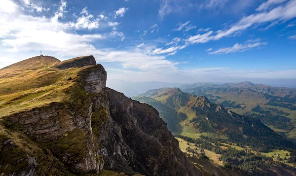 Görüntü Diedamskopf Schoppernau Vorarlberg Avusturya Avrupa — Stok fotoğraf