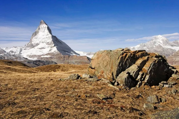 Vista Ryffelberg Para Matterhorn Zermatt Valais Suíça Europa — Fotografia de Stock