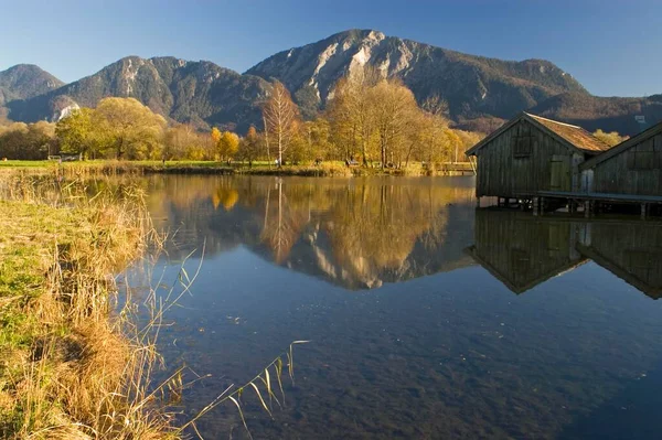 Fishing Cabin Schlehdorf Lake Kochel Bavaria Germany Europe — Stockfoto