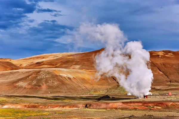 Geothermal Power Plant Reykjahl Mvatni Island — Stockfoto