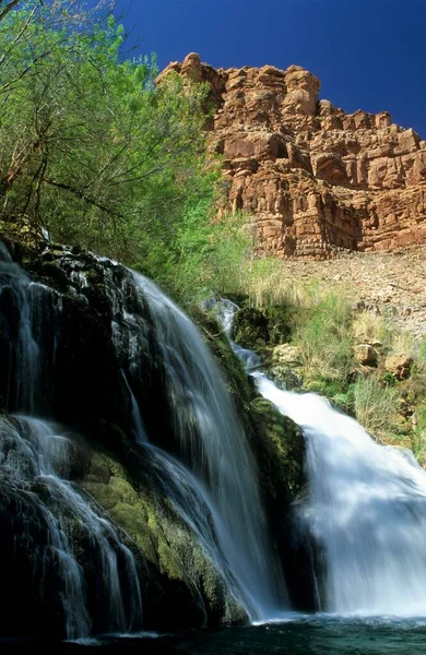 Waterfall Havasu Canyon Havasupai Indian Reservation — Stockfoto