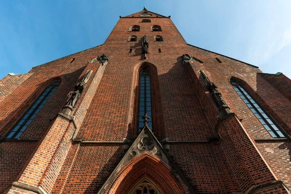 Toren Van Petrikirche Hamburg Duitsland Europa — Stockfoto