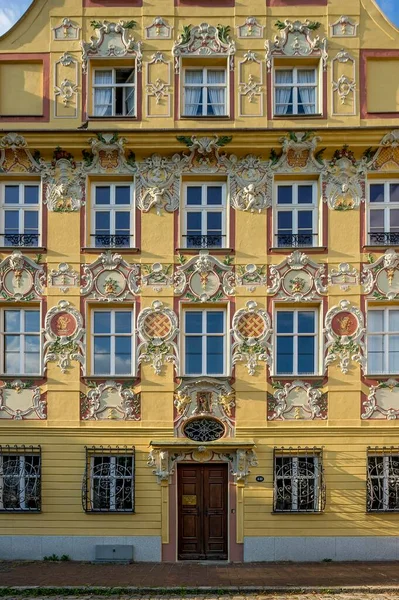 Barokke Aristocratische Herenhuis Thürn Taxishaus Met Stucwerk Gevel Rococo Karls — Stockfoto