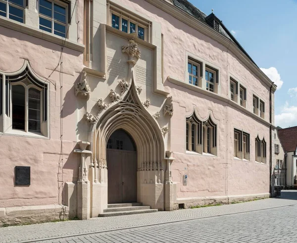 University Alte Universitt Collegium Maius Main Building Erfurt Thuringia Germany — стокове фото