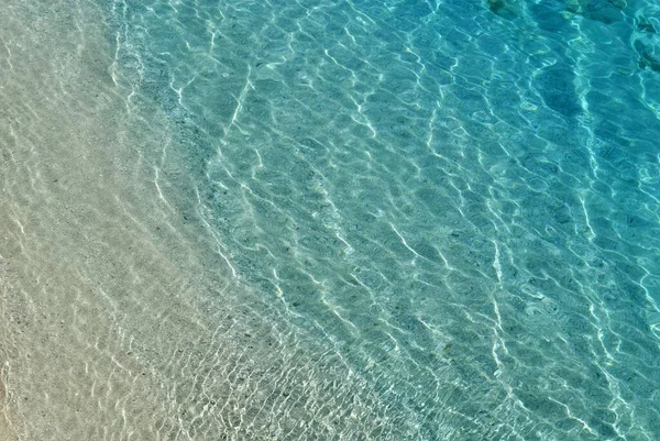 Agua Clara Turquesa Riviera Albanesa Mar Jónico Albania Europa — Foto de Stock
