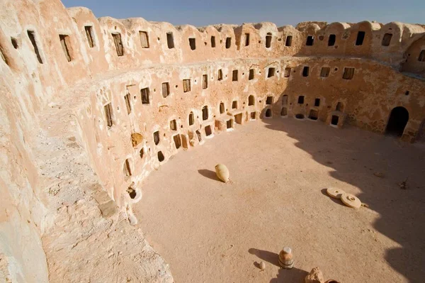 Storage Castle Ghorfas Qasr Hajj Nafusah Mountains — 图库照片