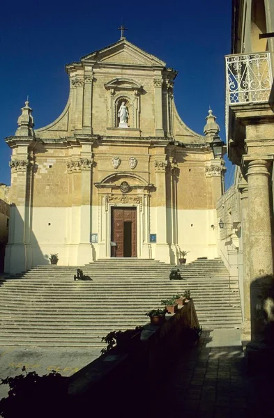 Cathedral Victoria Rabat Gozo Island Malta Europe — Zdjęcie stockowe
