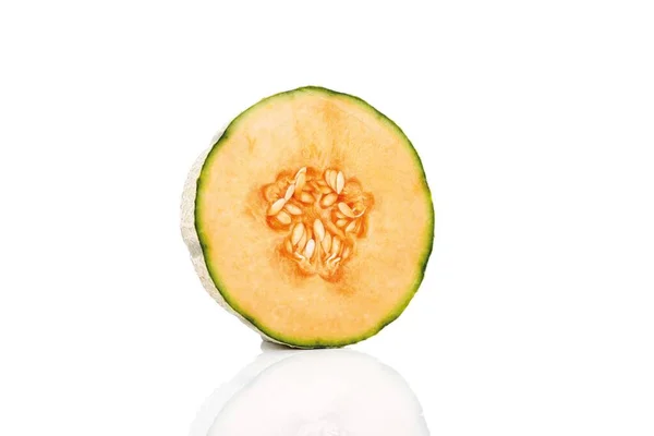 European Cantaloupe Melon Cucumis Melo Cantalupensis — 图库照片