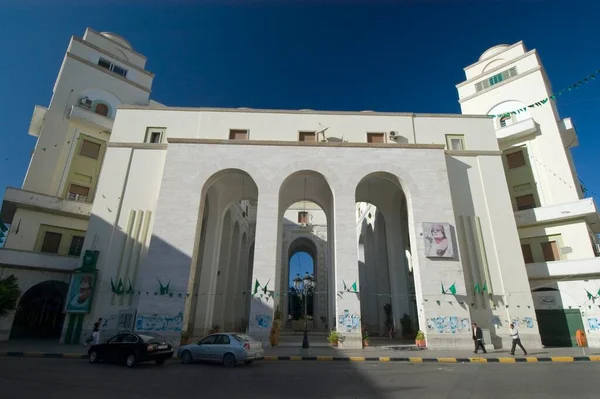 Prachtig Koloniaal Gebouw Italiaanse Wijk Tripoli Libië Afrika — Stockfoto