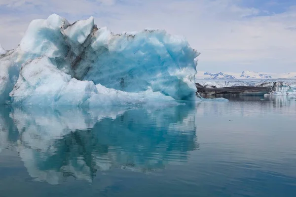 Floating Icebergs Joekulsarlon Glacial Lake Iceland Europe — Zdjęcie stockowe