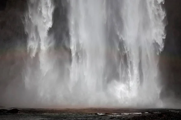 Cascada Skogafoss Islandia Europa — Foto de Stock