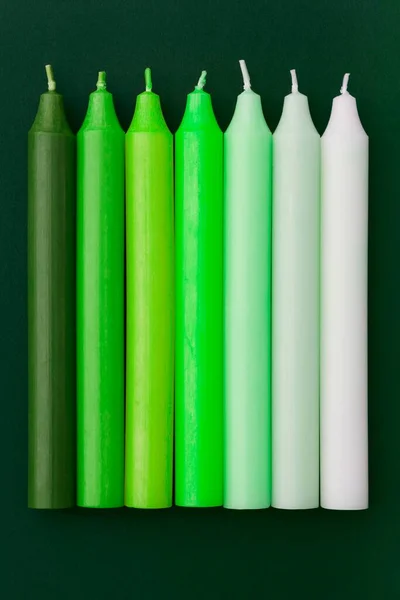 Colorful Candles Close — Stock Photo, Image