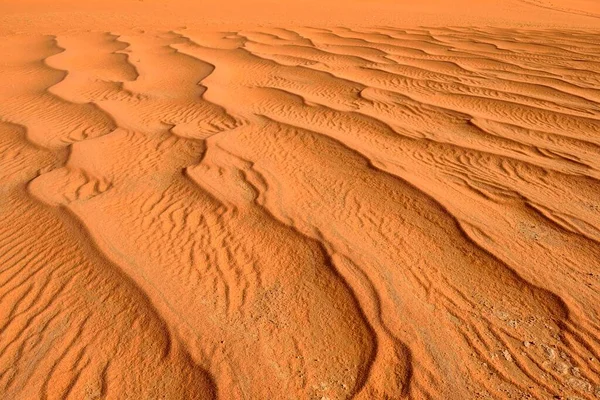 Zandrimpelingen Zandduinen Nationaal Park Tassili Ajjer Unesco Werelderfgoed Sahara Woestijn — Stockfoto