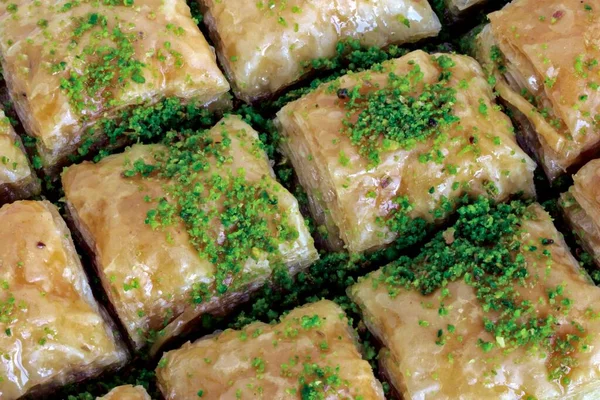 Baklava Macro View Delicious Food Concept — Stock Fotó