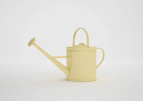 Light Yellow Watering Can Illustration Visualisation — Fotografia de Stock