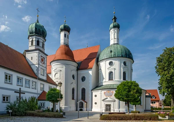 Pilgrimage Church Maria Hilf Rococo Klosterlechfeld Swabia Bavaria Germany Europe — Stockfoto