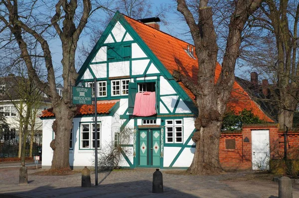 Historic Reepschlgerhaus 1758 Wedel Schleswig Holstein Germany Europe — 图库照片