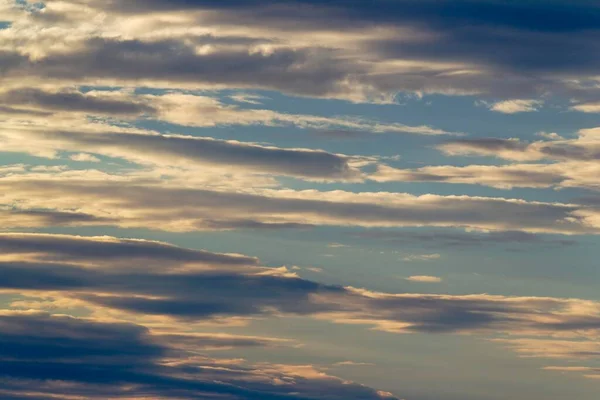 Stratocumulus Clouds Evening Rainy Season Kalahari Desert Kgalagadi Transfrontier Park — Stok fotoğraf