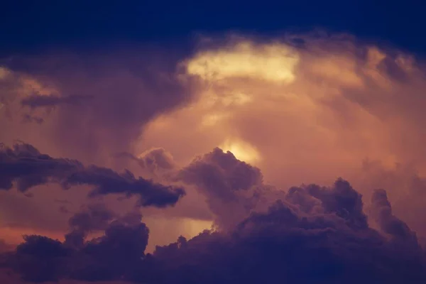 Cumulonimbus Clouds Evening Rainy Season Kalahari Desert Kgalagadi Transfrontier Park — Stockfoto